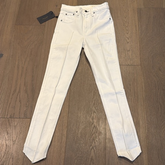 RAG & BONE | ✨NEW✨ High Rise Ankle Skinny Jeans in White Mason - Picture 6 of 9